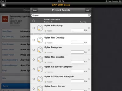 Скриншот приложения SAP CRM Sales - №2