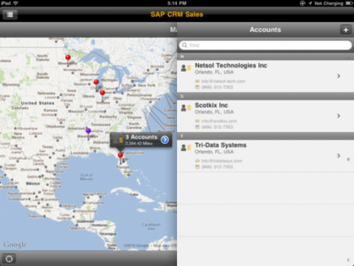 Скриншот приложения SAP CRM Sales V2.1 - №3