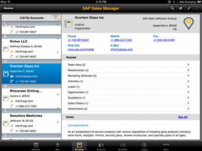 Скриншот приложения SAP Sales Manager - №2