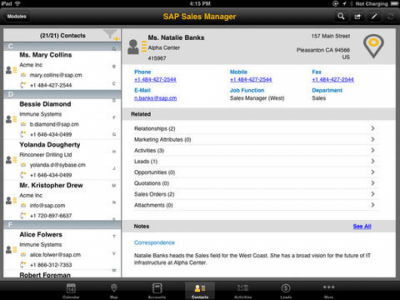 Скриншот приложения SAP Sales Manager - №3