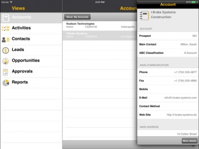 Скриншот приложения SAP Business ByDesign for iPad - №2