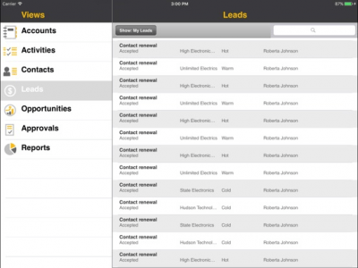 Скриншот приложения SAP Business ByDesign for iPad - №3