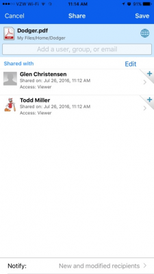 Скриншот приложения Micro Focus Filr - №6