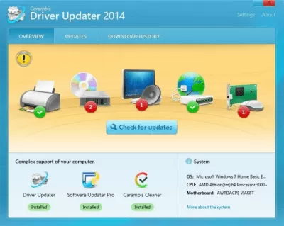 Скриншот приложения Carambis Driver Updater - №1