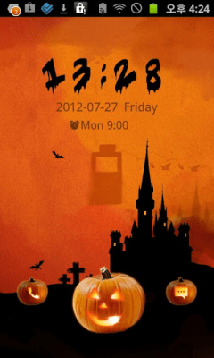 Скриншот приложения Halloween Pumpkin GO Locker - №2