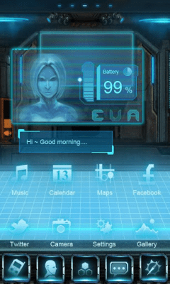 Скриншот приложения EVA Super Theme GO Launcher EX - №2