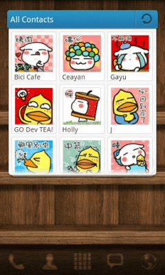 Скриншот приложения Wood Theme GO Launcher EX - №3