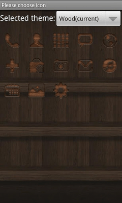 Скриншот приложения Wood Theme GO Launcher EX - №8