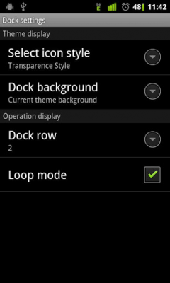 Скриншот приложения Transparence Dock GO Launcher - №2