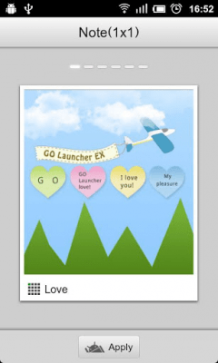 Скриншот приложения GO Note Widget Love Theme - №4