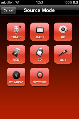 Скриншот приложения LG Car Audio WICS - №2