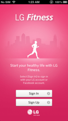 Скриншот приложения LG Fitness - №4