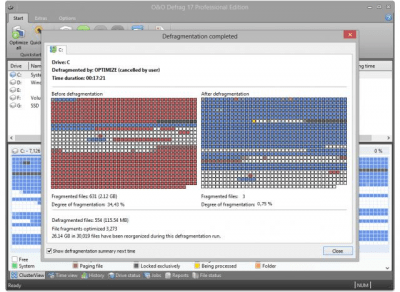 Скриншот приложения O&O Defrag - №3