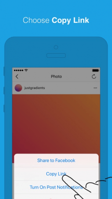 Скриншот приложения Repost for Instagram - №4