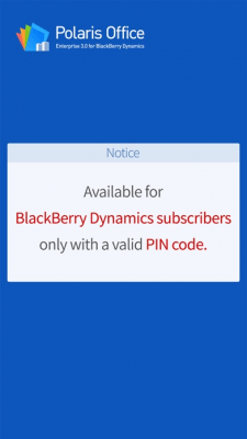 Скриншот приложения POLARIS Office for BlackBerry - №1