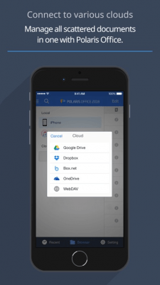 Скриншот приложения Polaris Office Mobil‪e‬ - №3
