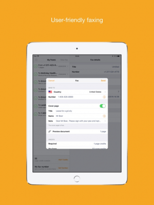 Скриншот приложения Genius Fax - Fax PDF documents - №5
