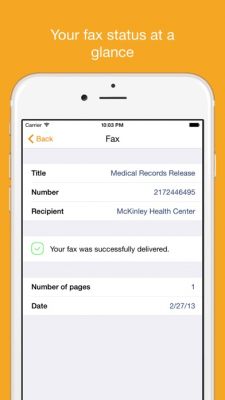 Скриншот приложения Genius Fax - Fax PDF documents - №6