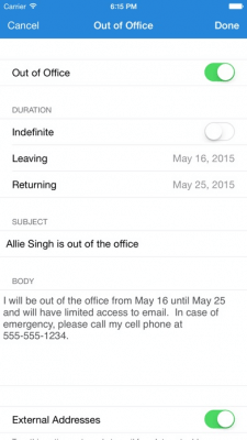 Скриншот приложения IBM Notes Traveler Companion - №3