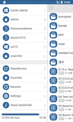Скриншот приложения SpiderOakONE - №3