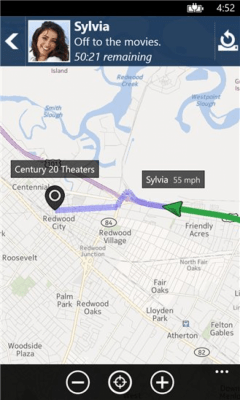 Скриншот приложения Glympse - №4