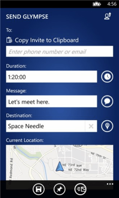 Скриншот приложения Glympse - №7