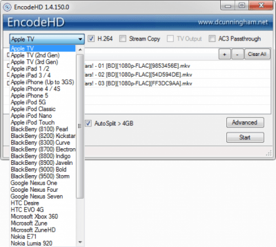 Скриншот приложения EncodeHD - №2
