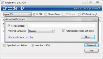 Скриншот приложения EncodeHD - №3