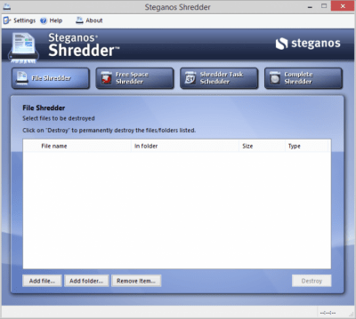 Скриншот приложения Steganos Privacy Suite - №3