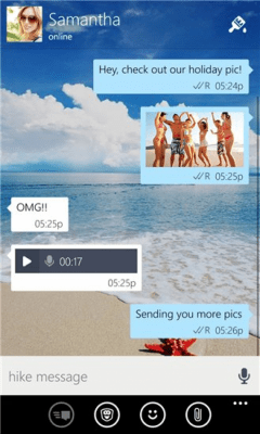 Скриншот приложения hike messenger - №4