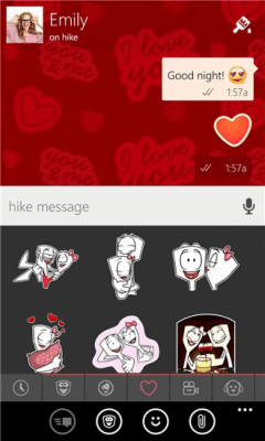 Скриншот приложения hike messenger - №5