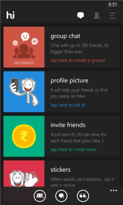 Скриншот приложения hike messenger - №7