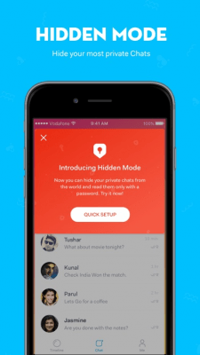 Скриншот приложения hike messenger - №3