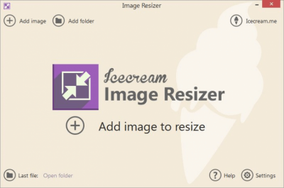 Скриншот приложения IceCream Image Resizer - №1