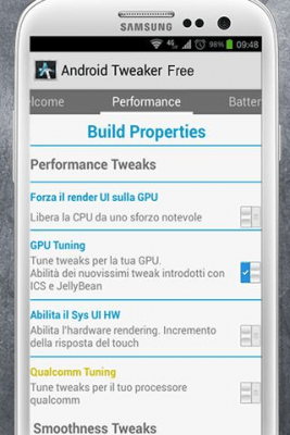Скриншот приложения Android Tweaker (FREE) - №2