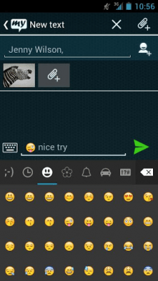 Скриншот приложения mysms - Tron Theme - №3