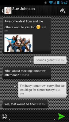 Скриншот приложения mysms - Chrome Theme - №6
