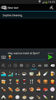 Скриншот приложения mysms mirror - Dark Theme - №3