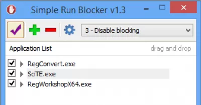 Скриншот приложения Simple Run Blocker - №1