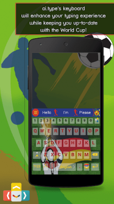 Скриншот приложения World Cup Live Online Keyboard - №1