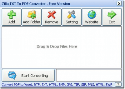 Скриншот приложения Zilla TXT To PDF Converter - №1