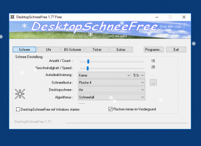 Скриншот приложения DesktopSchneeFree - №1