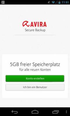 Скриншот приложения Avira Secure Backup - №4