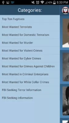 Скриншот приложения FBI Most Wanted - №8