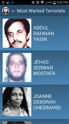 Скриншот приложения FBI Most Wanted - №9