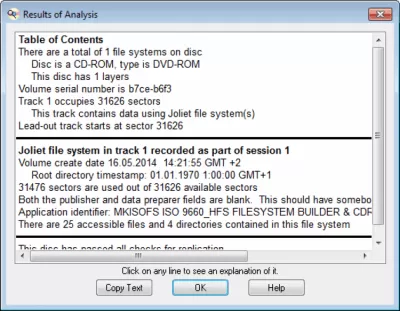 Скриншот приложения CD/DVD Diagnostic - №3