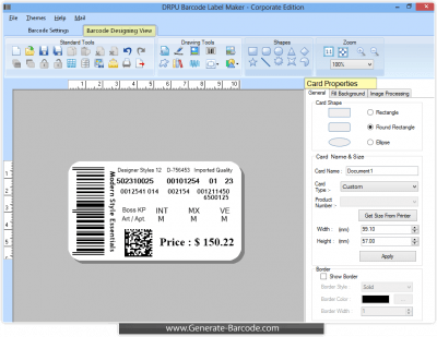 Скриншот приложения DRPU Barcode Creator Software - №1