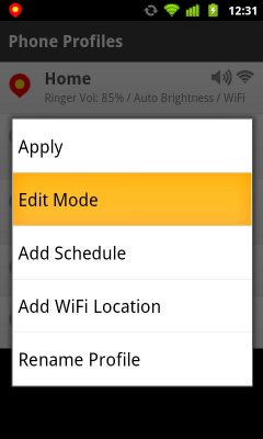 Скриншот приложения Phone Profiles - №6