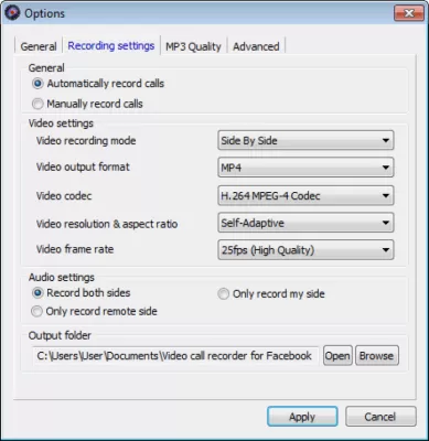 Скриншот приложения Video call recorder for Facebook - №2