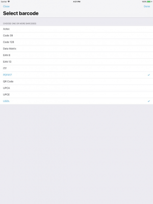 Скриншот приложения PDF417 Barcode Scanner - №3